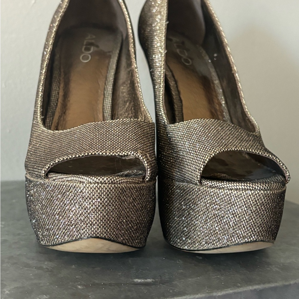 Aldo High Heel Open Toe Platforms